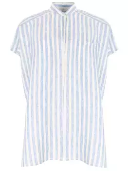 Блуза льняная в полоску