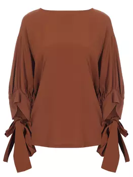 Блуза однотонная