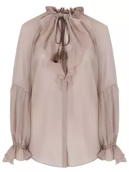 Блуза однотонная