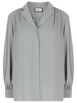 Блуза однотонная