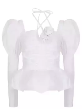 Блуза однотонная