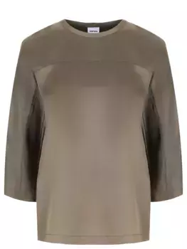 Блуза однотонная