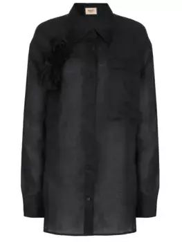 Блуза однотонная