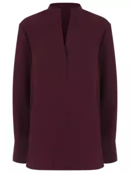 Блуза однотонная