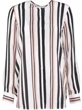 Блуза прямого кроя в полоску