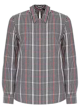 Блуза-рубашка в клетку