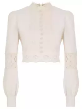 Блуза с кружевом