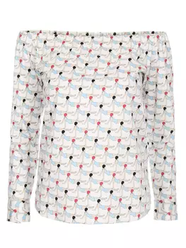 Блуза с открытыми плечами