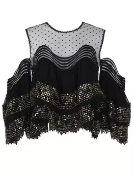 Блуза с пайетками COSTARELLOS