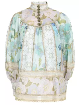 Блуза с принтом