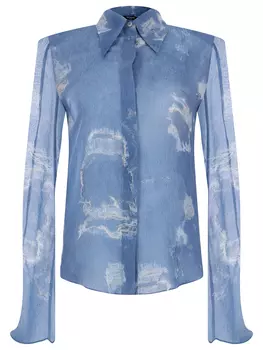 Блуза с принтом BALMAIN