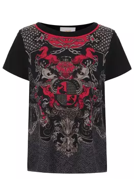 Блуза с принтом JUST CAVALLI