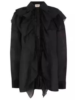 Блуза с рюшами