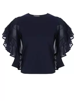 Блуза с рюшами