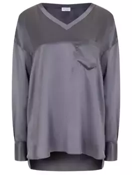 Блуза шелковая