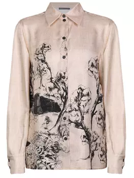 Блуза шелковая ALBERTA FERRETTI