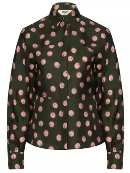 Блуза шелковая FENDI