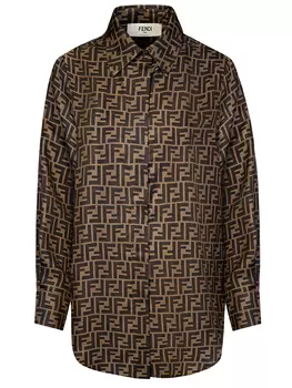 Блуза шелковая FENDI