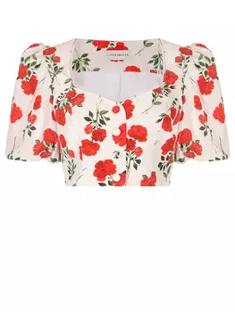 Блуза шелковая ROSES AND LACE