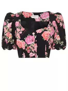 Блуза шелковая ROSES AND LACE