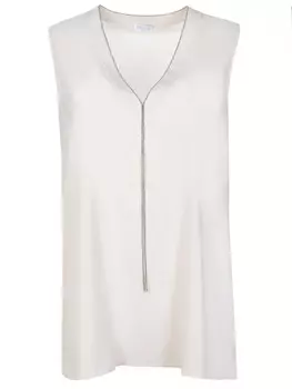 Блуза шелковая с декором