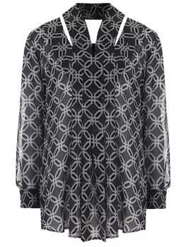 Блуза шелковая с принтом BRIONI