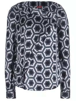 Блуза шелковая с принтом BRIONI