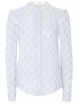 Блуза шелковая с принтом CHLOE