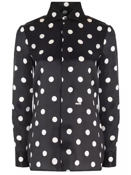 Блуза шелковая в горох DSQUARED2
