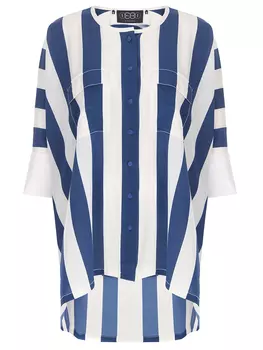 Блуза шелковая в полоску IEMI