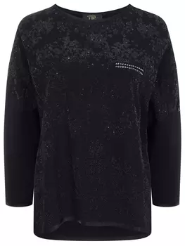 Блуза со стразами VIA DELLE PERLE