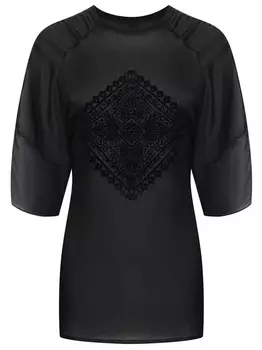 Блуза «Узоры» из хлопка и шелка WINWIN LARE