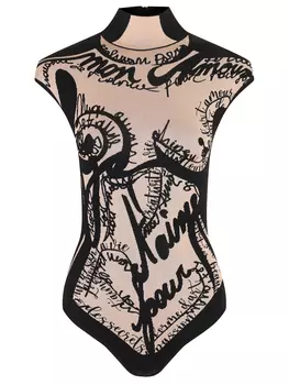 Боди из вискозы BALMAIN