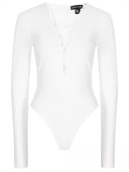 Боди со шнуровкой