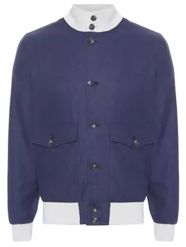 Бомбер из хлопка и льна BML