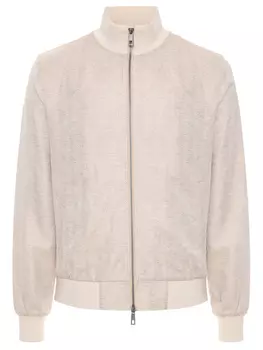 Бомбер из хлопка и льна BML