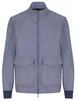 Бомбер из хлопка и льна WATERVILLE