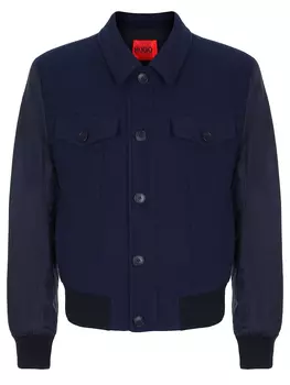 Бомбер комбинированный