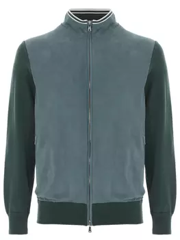 Бомбер комбинированный