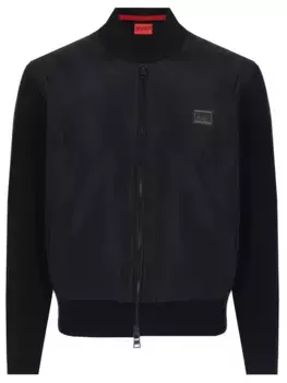 Бомбер комбинированный