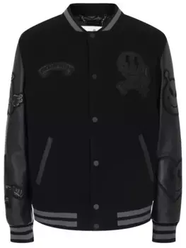 Бомбер комбинированный