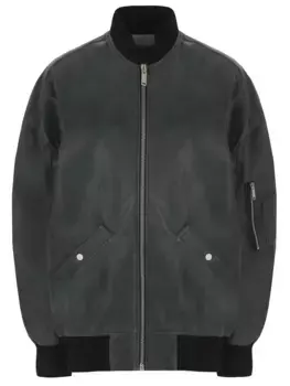 Бомбер кожаный