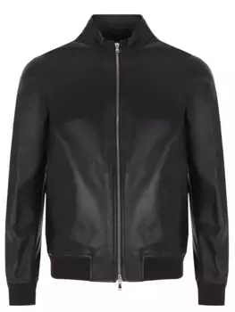 Бомбер кожаный