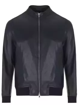 Бомбер кожаный