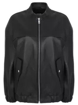 Бомбер кожаный
