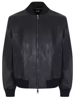 Бомбер кожаный