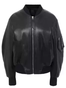 Бомбер кожаный