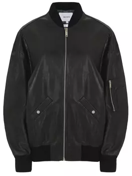Бомбер кожаный HALFBOY