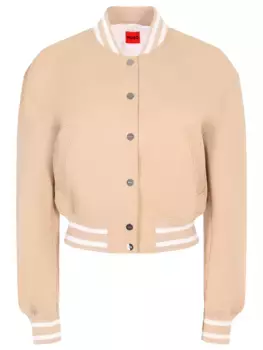 Бомбер однотонный