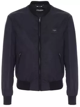 Бомбер однотонный с логотипом